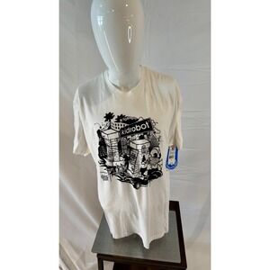Kidrobot NBA Graphic T-Shirt White Short Sleeve Menswear Top XL - New - NWT‎